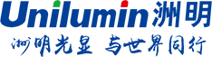 洲明光显与世界同行毛笔字体logo_83